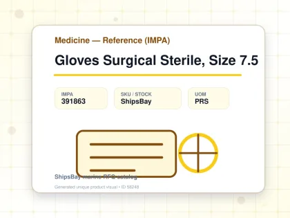 Gloves Surgical Sterile, Size 7.5 - Medicine — Reference (IMPA) - IMPA 391863 - UOM PRS