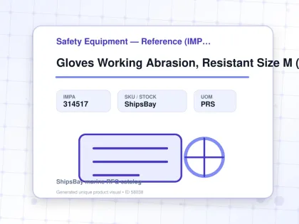 Gloves Working Abrasion, Resistant Size M (Eu8) - Safety Equipment — Reference (IMPA) - IMPA 314517 - UOM PRS