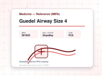 Guedel Airway Size 4 - Medicine — Reference (IMPA) - IMPA 391933 - UOM PCS