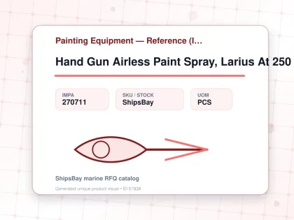 Hand Gun Airless Paint Spray, Larius At 250 250Bar - Painting Equipment — Reference (IMPA) - IMPA 270711 - UOM PCS