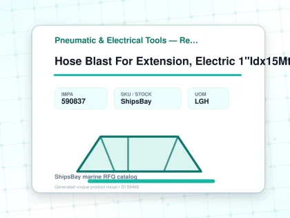 Hose Blast For Extension, Electric 1"Idx15Mtr #26A076 - Pneumatic & Electrical Tools — Reference (IMPA) - IMPA 590837 - UOM LGH