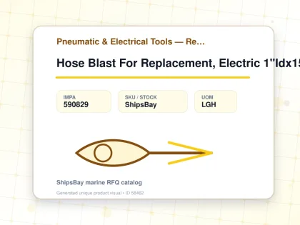 Hose Blast For Replacement, Electric 1"Idx15Mtr #26A074 - Pneumatic & Electrical Tools — Reference (IMPA) - IMPA 590829 - UOM LGH
