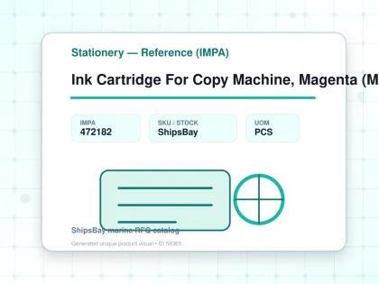 Ink Cartridge For Copy Machine, Magenta (M) - Stationery — Reference (IMPA) - IMPA 472182 - UOM PCS
