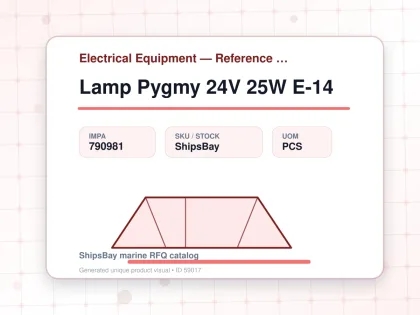 Lamp Pygmy 24V 25W E-14 - Electrical Equipment — Reference (IMPA) - IMPA 790981 - UOM PCS