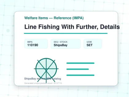Line Fishing With Further, Details - Welfare Items — Reference (IMPA) - IMPA 110190 - UOM SET