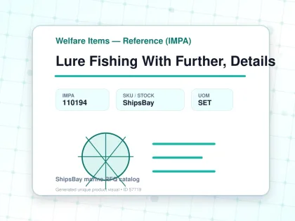 Lure Fishing With Further, Details - Welfare Items — Reference (IMPA) - IMPA 110194 - UOM SET