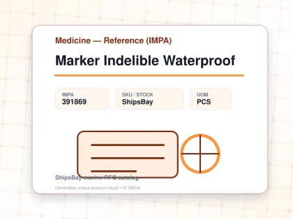 Marker Indelible Waterproof - Medicine — Reference (IMPA) - IMPA 391869 - UOM PCS