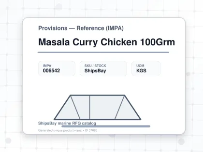 Masala Curry Chicken 100Grm - Provisions — Reference (IMPA) - IMPA 006542 - UOM KGS