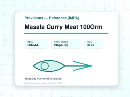 Masala Curry Meat 100Grm - Provisions — Reference (IMPA) - IMPA 006544 - UOM KGS