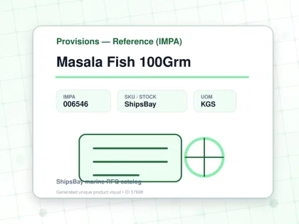Masala Fish 100Grm - Provisions — Reference (IMPA) - IMPA 006546 - UOM KGS
