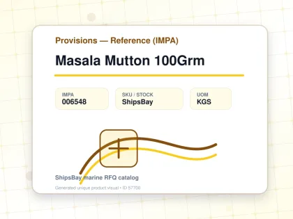 Masala Mutton 100Grm - Provisions — Reference (IMPA) - IMPA 006548 - UOM KGS