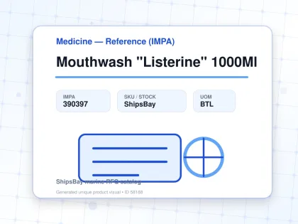 Mouthwash "Listerine" 1000Ml - Medicine — Reference (IMPA) - IMPA 390397 - UOM BTL