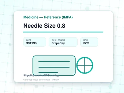 Needle Size 0.8 - Medicine — Reference (IMPA) - IMPA 391936 - UOM PCS