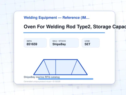 Oven For Welding Rod Type2, Storage Capacity 10Kgs - Welding Equipment — Reference (IMPA) - IMPA 851659 - UOM SET