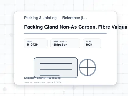 Packing Gland Non-As Carbon, Fibre Valqua 6232 12.5Mmx3Mtr - Packing & Jointing — Reference (IMPA) - IMPA 815429 - UOM BOX