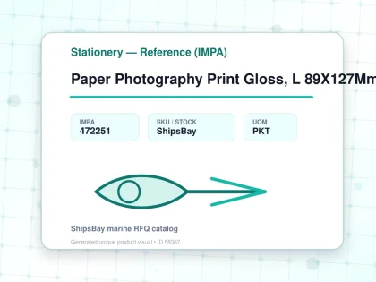 Paper Photography Print Gloss, L 89X127Mm 100'S - Stationery — Reference (IMPA) - IMPA 472251 - UOM PKT