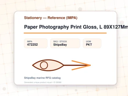 Paper Photography Print Gloss, L 89X127Mm 200'S - Stationery — Reference (IMPA) - IMPA 472252 - UOM PKT
