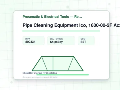Pipe Cleaning Equipment Ico, 1600-00-2F Ac220V 50-160Mm Id - Pneumatic & Electrical Tools — Reference (IMPA) - IMPA 592334 - UOM SET