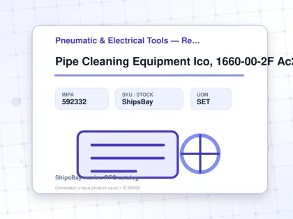 Pipe Cleaning Equipment Ico, 1660-00-2F Ac220V F/10-50Mm Id - Pneumatic & Electrical Tools — Reference (IMPA) - IMPA 592332 - UOM SET