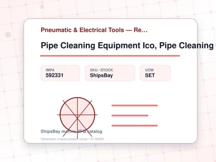 Pipe Cleaning Equipment Ico, Pipe Cleaning Equipment Ico - Pneumatic & Electrical Tools — Reference (IMPA) - IMPA 592331 - UOM SET