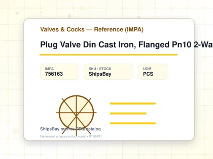 Plug Valve Din Cast Iron, Flanged Pn10 2-Way #52B Dn25 - Valves & Cocks — Reference (IMPA) - IMPA 756163 - UOM PCS