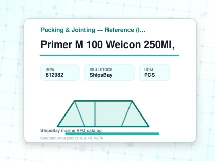 Primer M 100 Weicon 250Ml, - Packing & Jointing — Reference (IMPA) - IMPA 812982 - UOM PCS