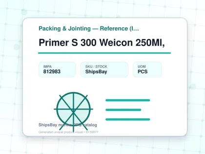 Primer S 300 Weicon 250Ml, - Packing & Jointing — Reference (IMPA) - IMPA 812983 - UOM PCS