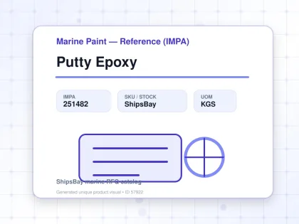 Putty Epoxy - Marine Paint — Reference (IMPA) - IMPA 251482 - UOM KGS