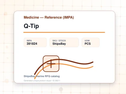 Q-Tip - Medicine — Reference (IMPA) - IMPA 391824 - UOM PCS