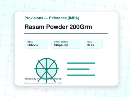 Rasam Powder 200Grm - Provisions — Reference (IMPA) - IMPA 006552 - UOM KGS