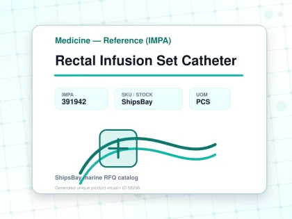 Rectal Infusion Set Catheter - Medicine — Reference (IMPA) - IMPA 391942 - UOM PCS