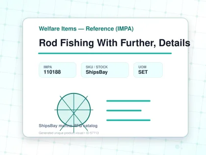 Rod Fishing With Further, Details - Welfare Items — Reference (IMPA) - IMPA 110188 - UOM SET