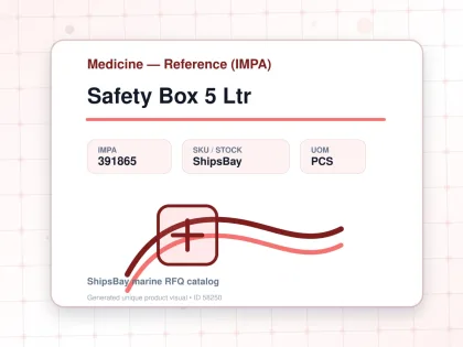 Safety Box 5 Ltr - Medicine — Reference (IMPA) - IMPA 391865 - UOM PCS