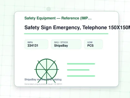 Safety Sign Emergency, Telephone 150X150Mm - Safety Equipment — Reference (IMPA) - IMPA 334131 - UOM PCS