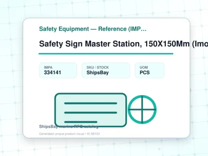 Safety Sign Master Station, 150X150Mm (Imo) - Safety Equipment — Reference (IMPA) - IMPA 334141 - UOM PCS