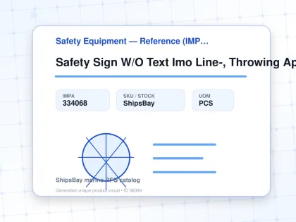Safety Sign W/O Text Imo Line-, Throwing Appliance 150X150Mm - Safety Equipment — Reference (IMPA) - IMPA 334068 - UOM PCS