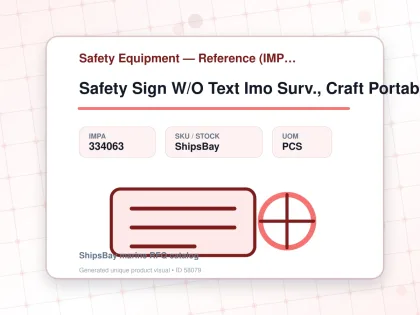 Safety Sign W/O Text Imo Surv., Craft Portable Radio 150X150Mm - Safety Equipment — Reference (IMPA) - IMPA 334063 - UOM PCS