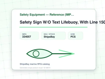 Safety Sign W/O Text Lifebuoy, With Line 150X150Mm (Imo) - Safety Equipment — Reference (IMPA) - IMPA 334057 - UOM PCS