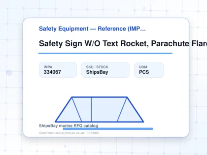 Safety Sign W/O Text Rocket, Parachute Flares 150X150Mm Imo - Safety Equipment — Reference (IMPA) - IMPA 334067 - UOM PCS