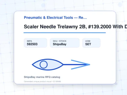 Scaler Needle Trelawny 2B, #139.2000 With Dust Shroud - Pneumatic & Electrical Tools — Reference (IMPA) - IMPA 592503 - UOM SET