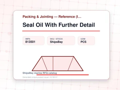 Seal Oil With Further Detail - Packing & Jointing — Reference (IMPA) - IMPA 813501 - UOM PCS
