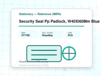 Security Seal Pp Padlock, W40Xl60Mm Blue - Stationery — Reference (IMPA) - IMPA 471792 - UOM PCS
