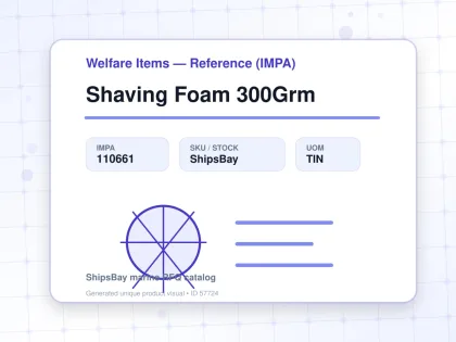 Shaving Foam 300Grm - Welfare Items — Reference (IMPA) - IMPA 110661 - UOM TIN
