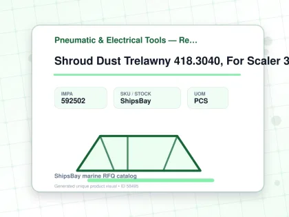 Shroud Dust Trelawny 418.3040, For Scaler 3Bpg - Pneumatic & Electrical Tools — Reference (IMPA) - IMPA 592502 - UOM PCS