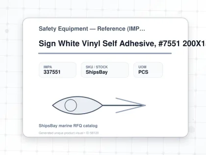 Sign White Vinyl Self Adhesive, #7551 200X150Mm Danger Dust - Safety Equipment — Reference (IMPA) - IMPA 337551 - UOM PCS