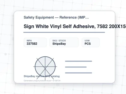 Sign White Vinyl Self Adhesive, 7582 200X150Mm Caution Exp Gas - Safety Equipment — Reference (IMPA) - IMPA 337582 - UOM PCS