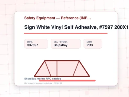 Sign White Vinyl Self Adhesive, #7597 200X150Mm Danger Caustic - Safety Equipment — Reference (IMPA) - IMPA 337597 - UOM PCS