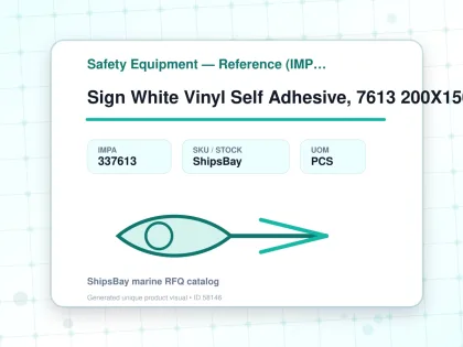 Sign White Vinyl Self Adhesive, 7613 200X150Mm Danger Ele Shoc - Safety Equipment — Reference (IMPA) - IMPA 337613 - UOM PCS