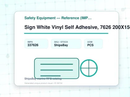 Sign White Vinyl Self Adhesive, 7626 200X150Mm Danger 6600Volt - Safety Equipment — Reference (IMPA) - IMPA 337626 - UOM PCS