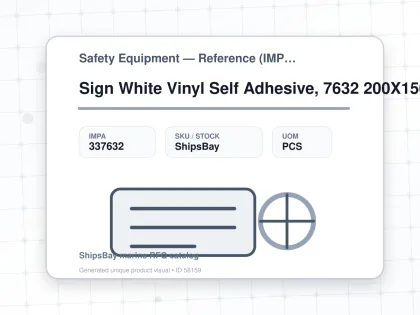 Sign White Vinyl Self Adhesive, 7632 200X150Mm Danger Hi Flamm - Safety Equipment — Reference (IMPA) - IMPA 337632 - UOM PCS